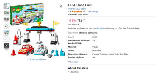 Lego Duplo Racewagens (10947) voor €18,22 bij Amazon