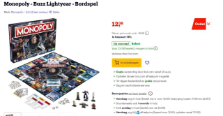 Monopoly - Buzz Lightyear voor €12,38 bij Bol.com