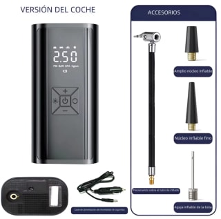 Compresor de Aire Portátil 120W Bomba Inflable Inalámbrica por 13,53€ (cuenta nueva por 8,11€)