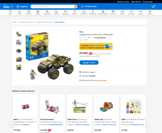Juguete de Construcción V8 Bomber por solo $5.000