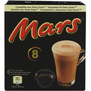 2 stuks Mars Warme Chocolade Cups 8 Stuks voor €2,60 bij Foodello