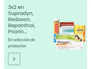 3×2 Supradyn, Redoxon, Bepanthol, Priorin desde Dosfarma.