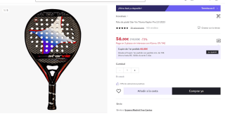 Pala de pádel Star Vie Titania Kepler Pro 2.0 2023 por 56€ (44€ nuevos usuarios)