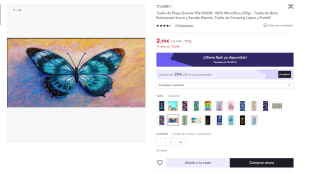 Toallas de playa 90x180cm de microfibra 250g por 2,99€ (2,39€ leer descripción)