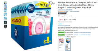 Pack 8 Ambipur Ambientadores Casa para Baño por 11,52€