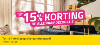 15% korting op raamdecoratie bij Veneta