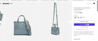 Bolso tote pequeño con asa bandolera y estampado animal print Silva por 7,80€