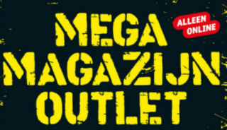 Mega magazijn outlet met tot wel 50% extra kassa korting op diverse artikelen