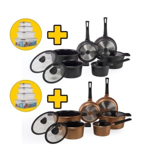 The White Series - Moderne pannenset - 14 delig - voor €109,95 bij Dagknaller