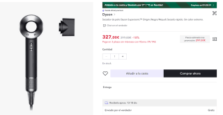 Hasta 20% + 10% EXTRA + 30€ descuento descuento en marca Dyson preciazos