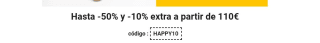 10% descuento extra en compras de +110€