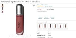 Labial Revlon Naked Matte Frisk a $117 en Amazon