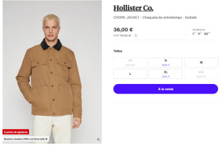 Chaqueta para Hombre Hollister Co. CHORE JACKET por 36€