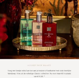 Rituals handzeep voor €8