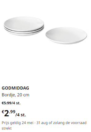 Tot 60% korting in de sale bij Ikea