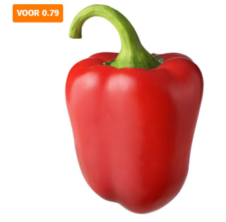 Rode Paprika voor €0,79 bij de AH