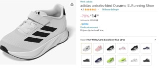 adidas Duramo SL kinderschoenen voor €14,90 bij Amazon.nl