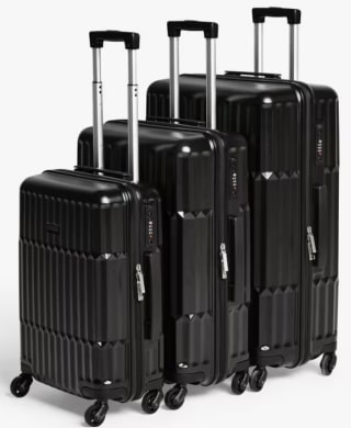 John Lewis Tampa 4-Wheel Hard Shell Suitcase Set of 3 – £124.50