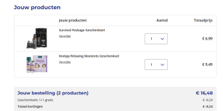 Alle bad en douche geschenksets 1+1 gratis bij Trekpleister