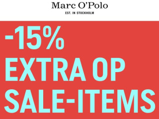 15% extra kassakorting op de sale van Marc O'Polo
