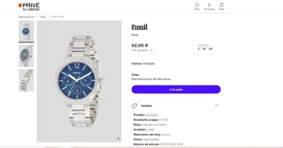 Reloj fosssil por tan sólo 52€