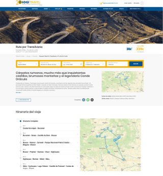 Ruta por Transilvania 8 días vuelos y hoteles itinerario de la ruta coche de alquiler y seguro de viaje PxPm2 desde 336€ con Logitravel