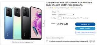 Xiaomi Redmi Note 12S de 8GB/256GB por 140,80€