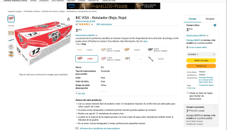 BIC VISA kids 12 Rotuladores Rojos por 3,70€