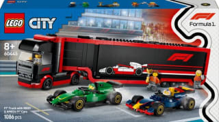 Lego City F1 truck met RB20 en AMR24 (60445) voor €67,49 bij Bol