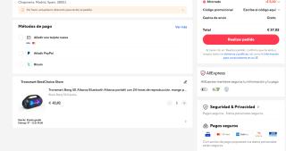 Altavoz Tronsmart Bang SE Bluetooth 5.3 40W IPX6 por solo 37,02€