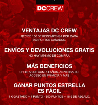 Descuento EXTRA 25% + 10% newsletter en la tienda DC Shoes ofertazas