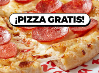 Pizza mediana 5 ingredientes Gratis en pedido de 17,95€ de Telepizza