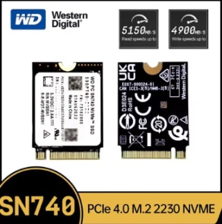 Western Digital WD SN740 M.2 SSD 2230 NVMe PCIe Gen 4x4 SSD por 86,76€