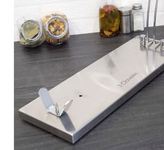 JAMONERO 3 Claveles con Cabezal Giratorio con Base Acero Inoxidable 49x16.5x39cm por solo 41,99€