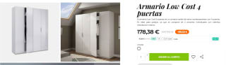 Armario Low Cost 4 puertas por 178,38€