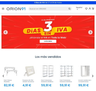 3 dias sin IVA desde Orion91.