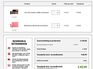 Alle Geuren geschenksets 1+1 bij Kruidvat