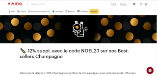12% de réduction supplémentaire sur les Best-sellers Champagne