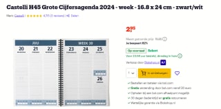 Castelli H45 Grote Cijfersagenda 2024 voor €2,95 bij Bol.com