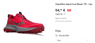 Zapatillas Saucony Blaze TR de Mujer por 54.99€