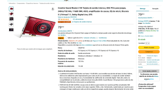 Sound Blaster Z SE por 60€ en Amazon