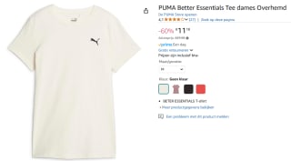 Puma Better Essentials T-Shirt voor €11,18 bij Amazon