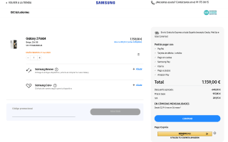 Samsung Galaxy Z Fold4 12Gb 256GB 512G por 1,159€