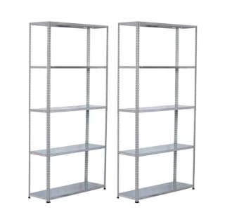 Pack 2 Estanterías Modulares 200kg 180x30x70cm a solo 39,54€