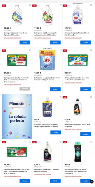 Recopilación 3×2 Droguería en Carrefour.