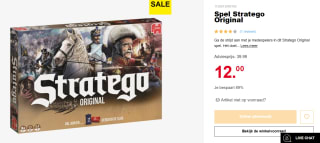 Jumbo Stratego Original bordspel voor €12 bij Scapino