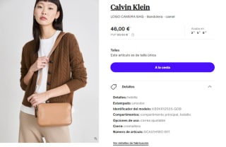 Bandolera Calvin Klein LOGO CAMERA BAG por 46€