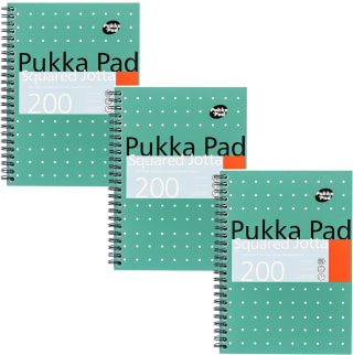 Pukka Pad JM021SQ Paquete de 3 cuadernos de anillas A5 por 3,30€