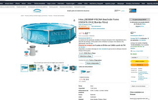 Piscina Intex 28208NP Beachside Frame D305X76cm por solo 62,15€