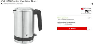 WMF KITCHENminis® - Waterkoker 0,8 L - RVS voor €34,77 bij de MediaMarkt